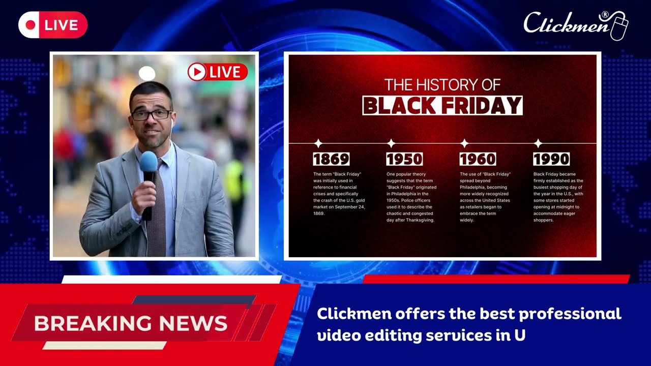 Breaking News Video & Presentation Design Samples | Video Animation Services By Clickmen™